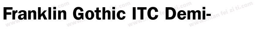 Franklin Gothic ITC Demi字体转换